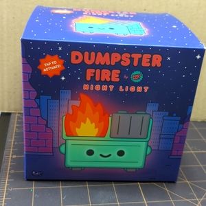 Dumpster fire nightlight NIB